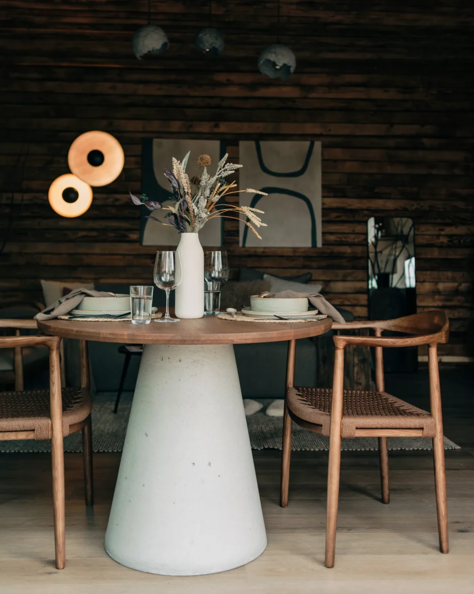 Akaji wood dining chair