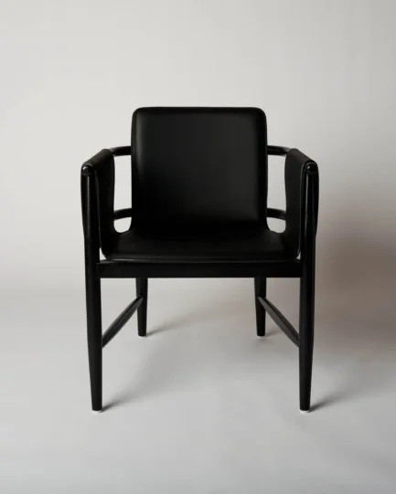 Choji leather dining chair